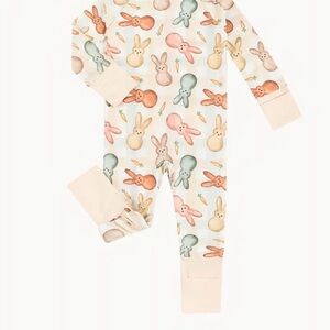 Adorable Bunny Print Baby Onesie